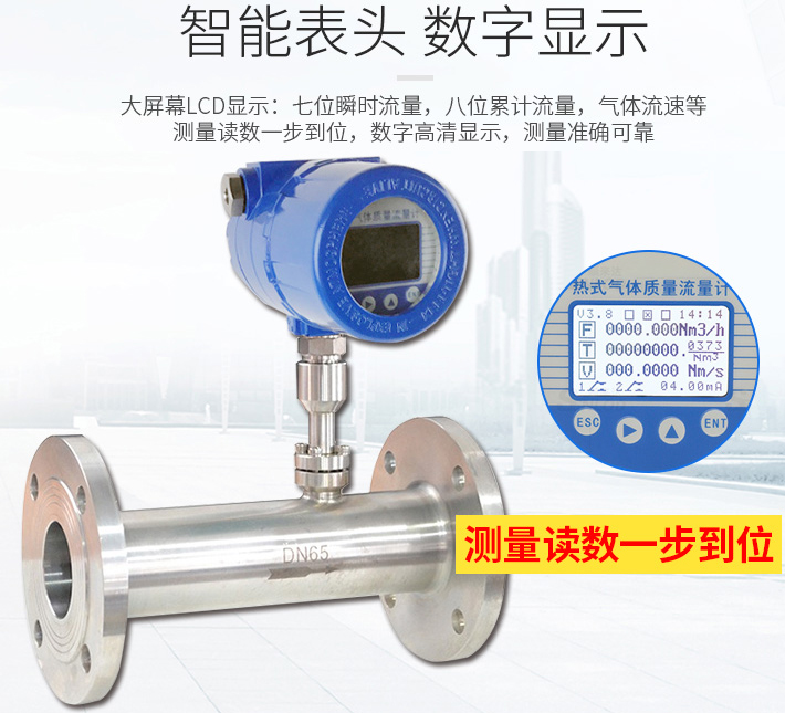 丙烯流量計液晶表頭顯示圖
